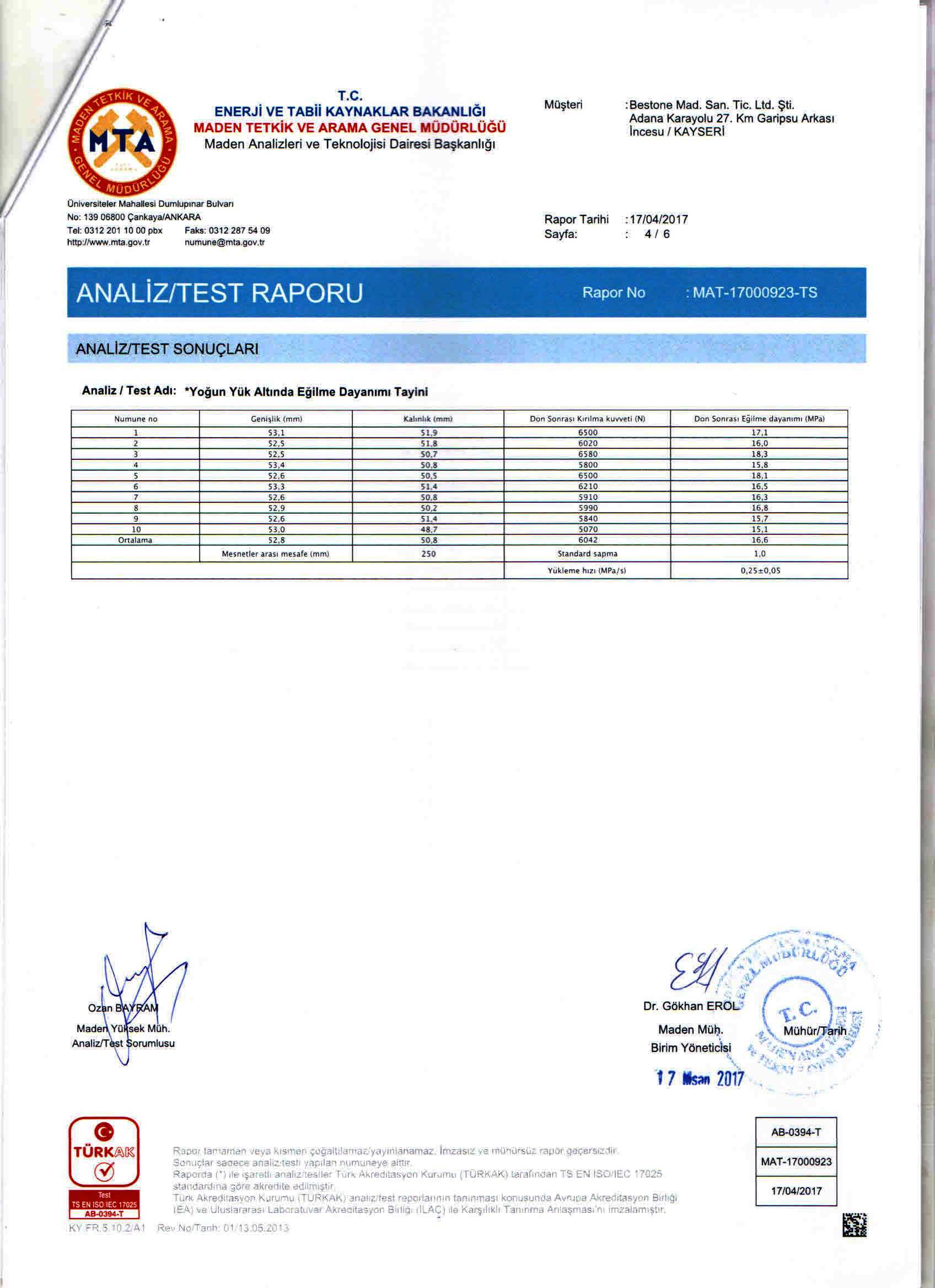 Uygunluk Sertifikası 4