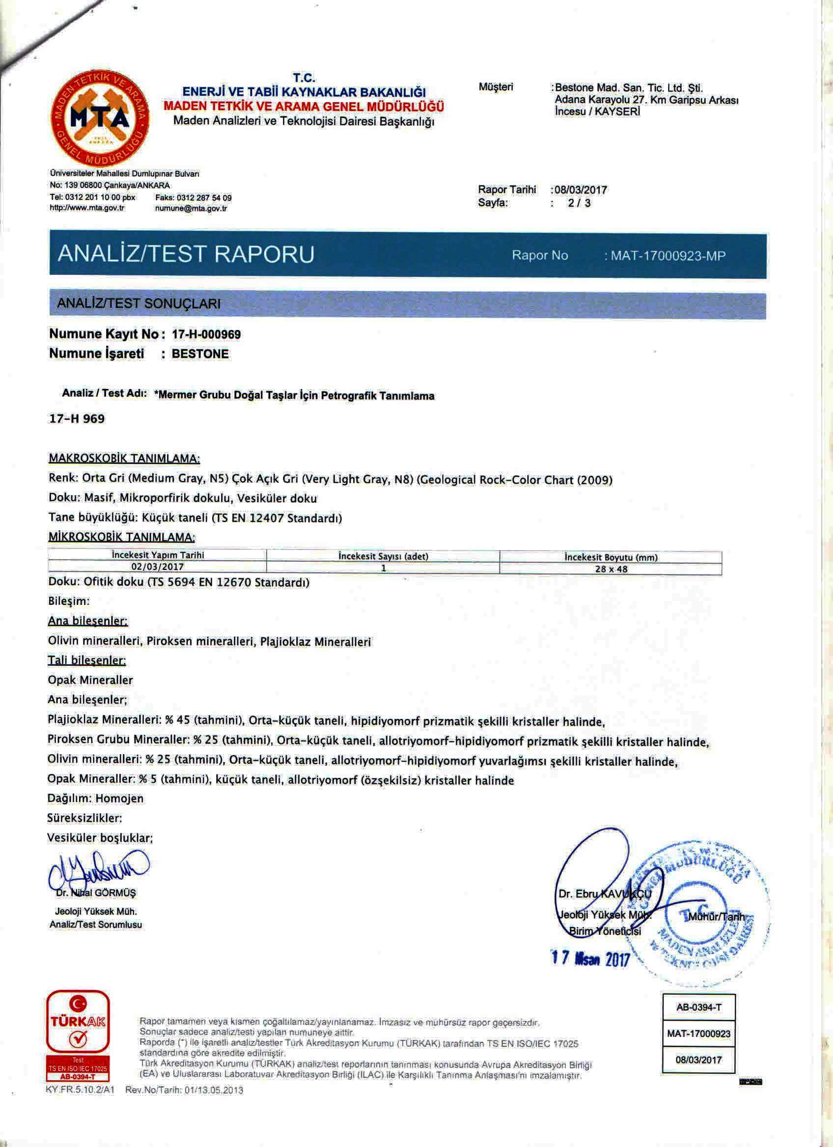 Performans Sertifikası 8